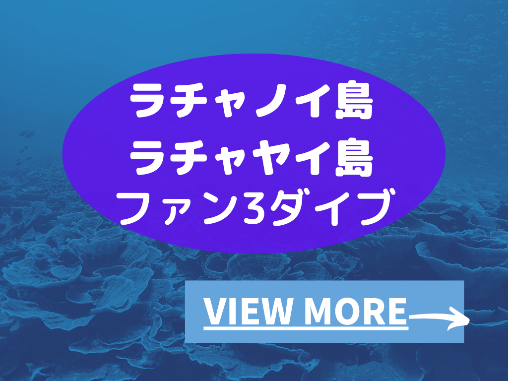 GWツアーのお知らせラチャ方面3ダイブ