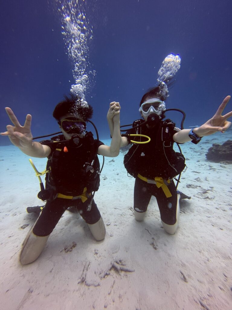 夫婦でラチャ島でファンダイビング