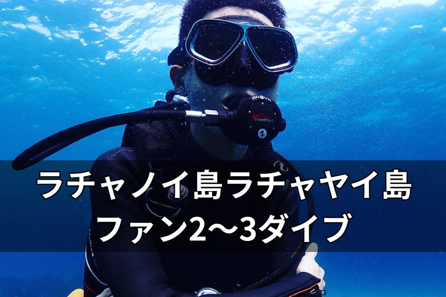 プーケットでファンダイビングを楽しむダイバー
